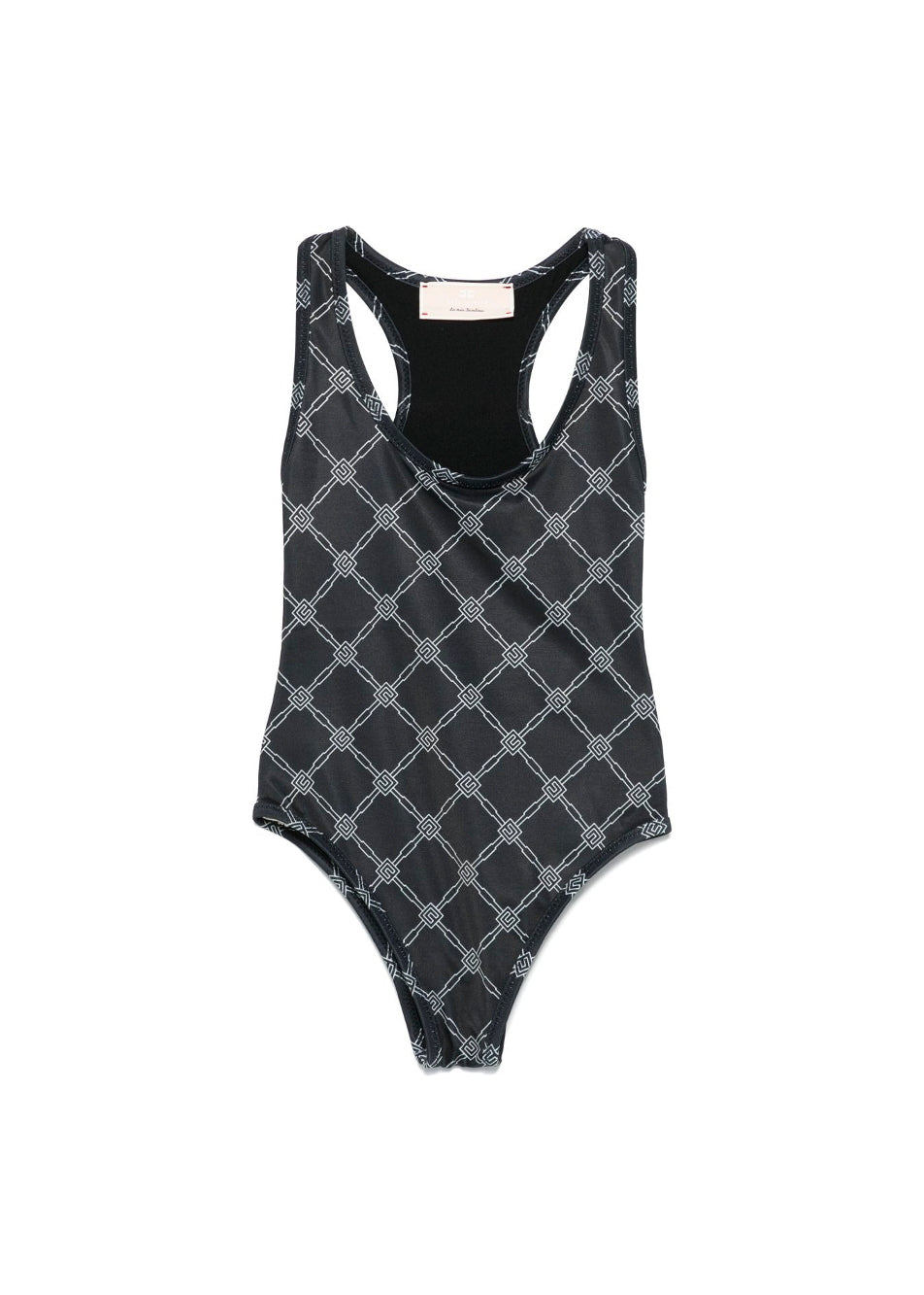 Elisabetta Franchi La Mia Bambina Costume Monokini Nero/Avorio per Bambine