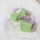 Marlù Cappello Bianco/Verde Pistacchio per Neonate