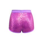 4giveness Kids Short in Pailettes Viola per Bambine