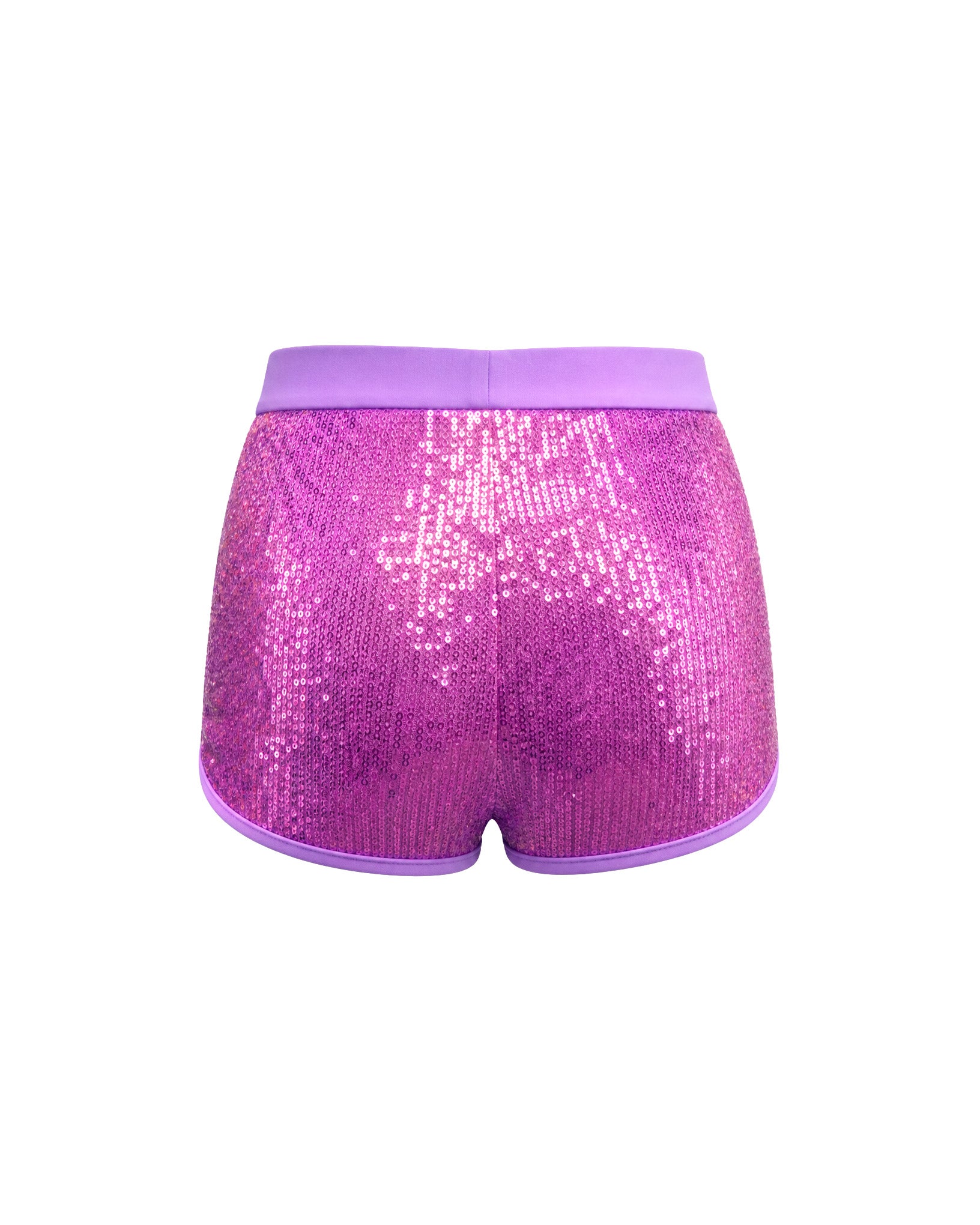 4giveness Kids Short in Pailettes Viola per Bambine