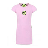 Barrow Kids Abito Rosa con Logo Smile per Bambine
