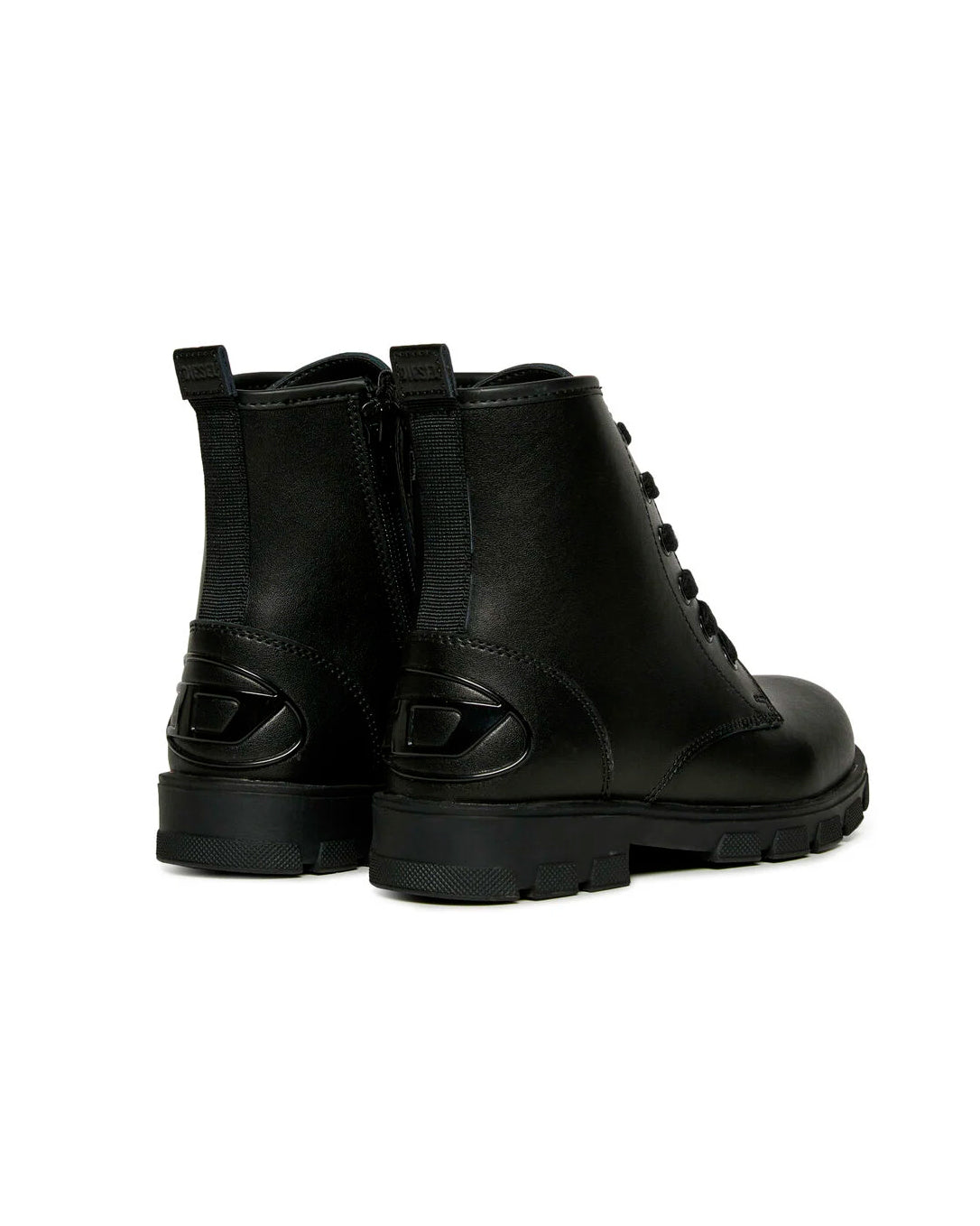 Diesel Kids Stivale Basso Nero Lucido per Bambini
