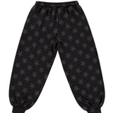 Art Super Money Kids Pantalone Nero con Fantasia Stella con Strass per Bambini