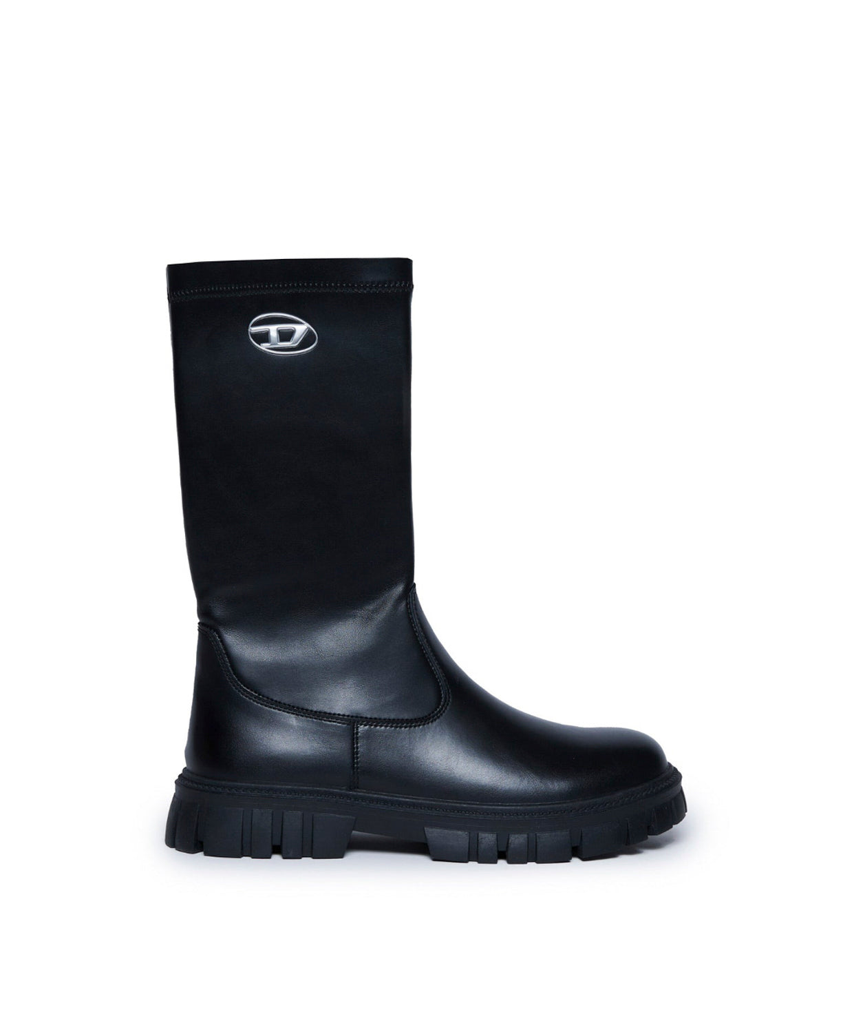 Diesel Kids Stivali Neri D-Hammer KNT per Bambine
