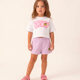 Colors of California Sandalo Denim Fucsia con Strass per Neonate