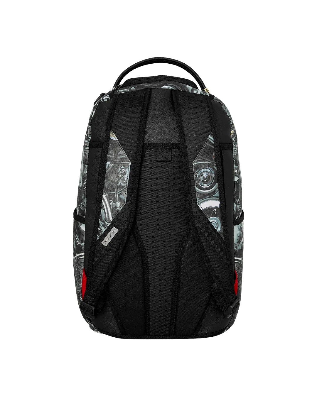 Sprayground Kids Zaino Think On It Unisex Grigio e Nero con Stampa Meccanica Robot e Shark Mouth
