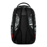 Sprayground Kids Zaino Think On It Unisex Grigio e Nero con Stampa Meccanica Robot e Shark Mouth