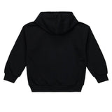 Iceberg Kids Felpa Nera Crop con Cappuccio con Stampa (retro)