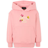 Barrow Kids Felpa con Cappuccio e Stampa Retro per Bambine