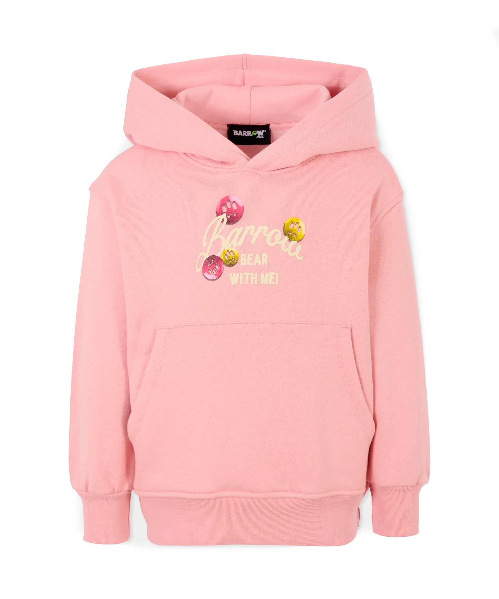 Barrow Kids Felpa con Cappuccio e Stampa Retro per Bambine