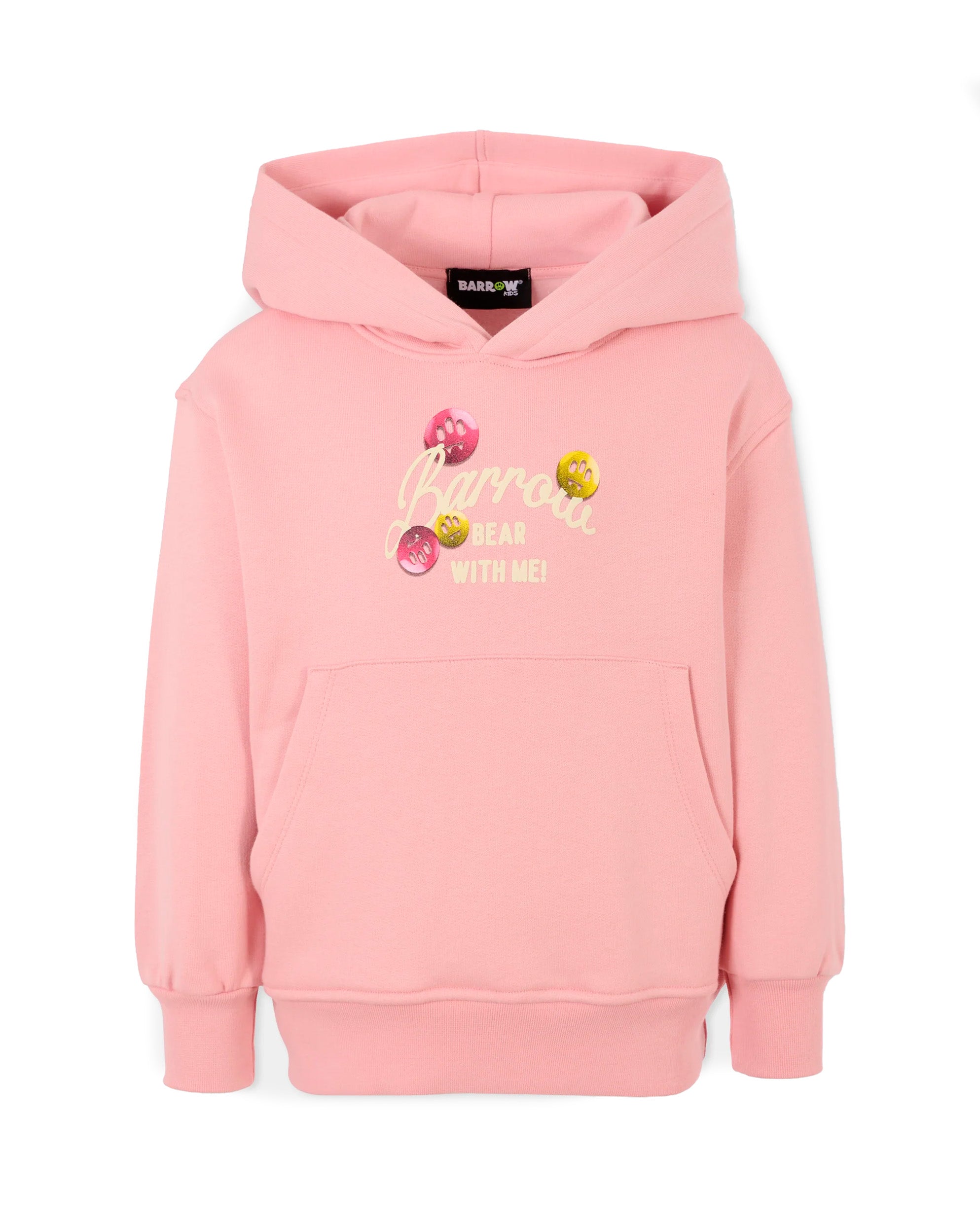 Barrow Kids Felpa con Cappuccio e Stampa Retro per Bambine