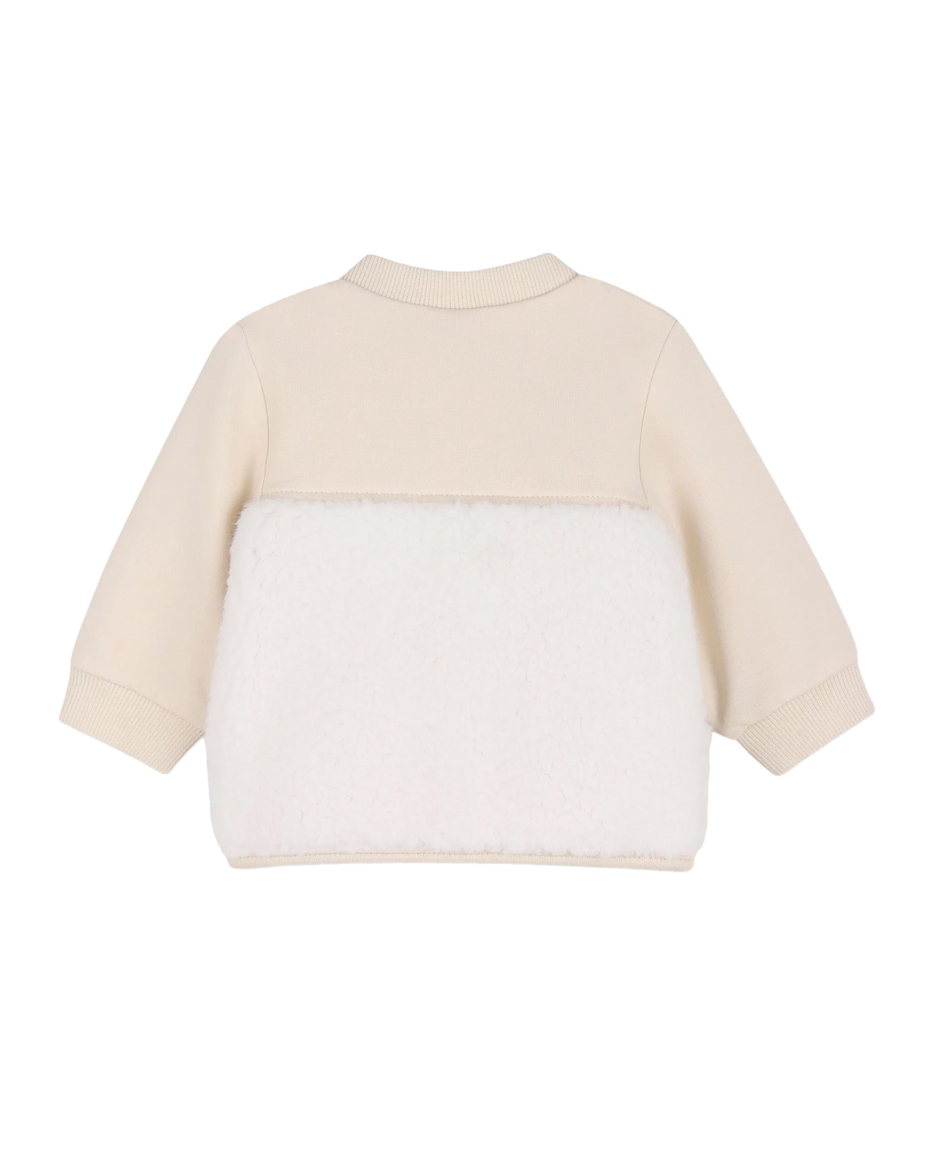 BOSS Kids Completo Beige con Giacca in Felpa e Teddy e Pantaloni con Placca Logo per Neonati