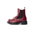 Twinset Kids Stivaletto Bergundy con Logo per Bambine