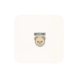 Moschino Kids Copertina Panna in Cotone con Stampa Teddy Bear e Logo Unisex
