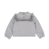 Angel's Face Top Grigio con Fiocco per Neonate