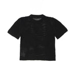 I'M Brian Kids T-Shirt Nero in Maglia Traforata per Bambini