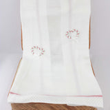 Marlù Coperta Bianco/Rosa con Ricami per Neonate