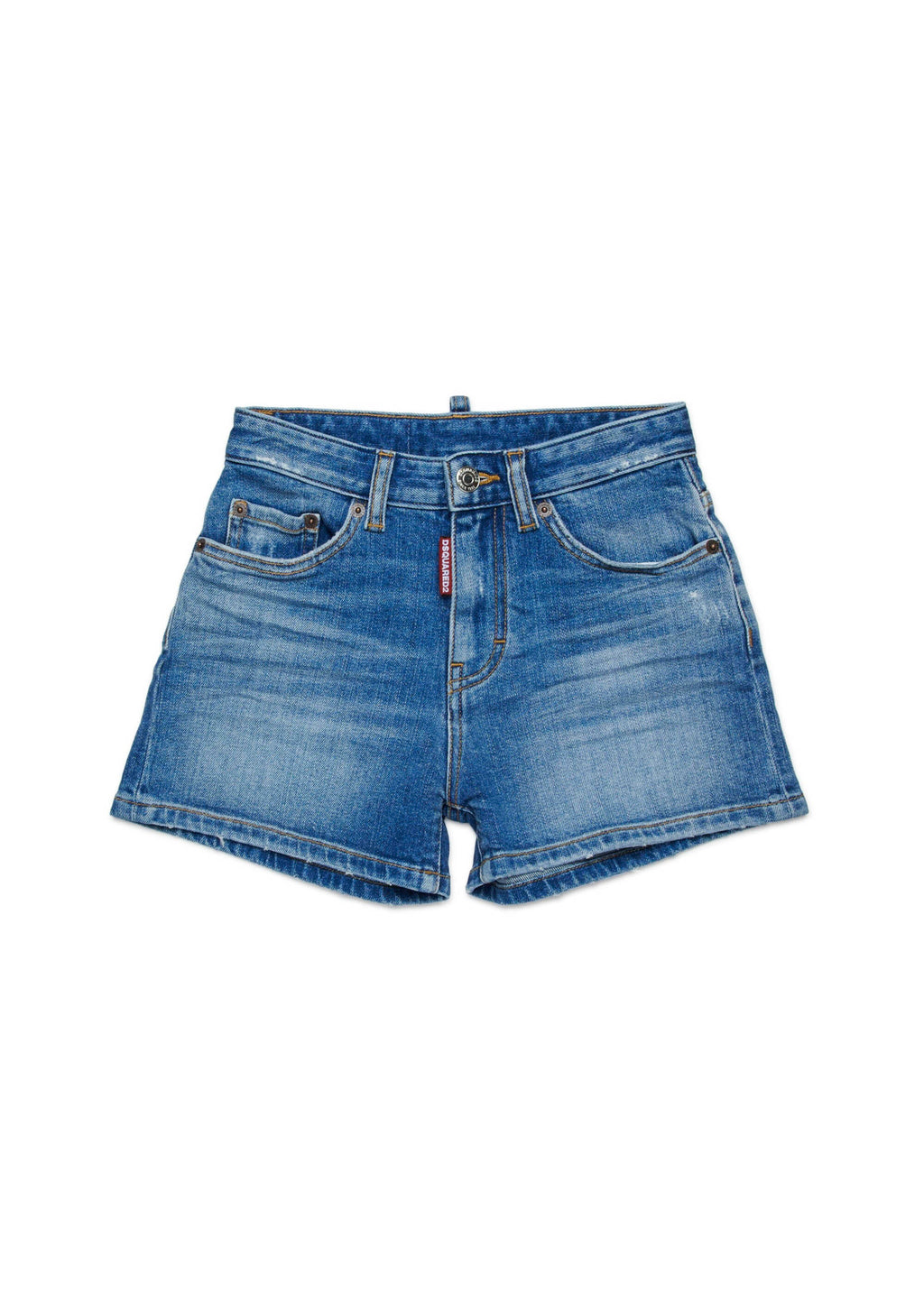 Dsquared2 Kids Short in Denim Blu per Bambine