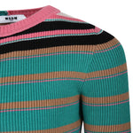 MSGM Kids Maglione Multicolor per Bambine (dettaglio)