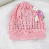 Marlù Cappello Rosa con Ricamo per Neonate