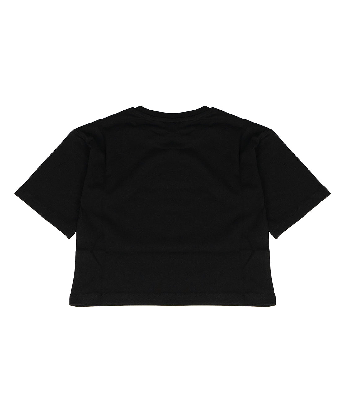 Vicolo Kids T-Shirt Nero con Logo con Applicazioni per Bambine