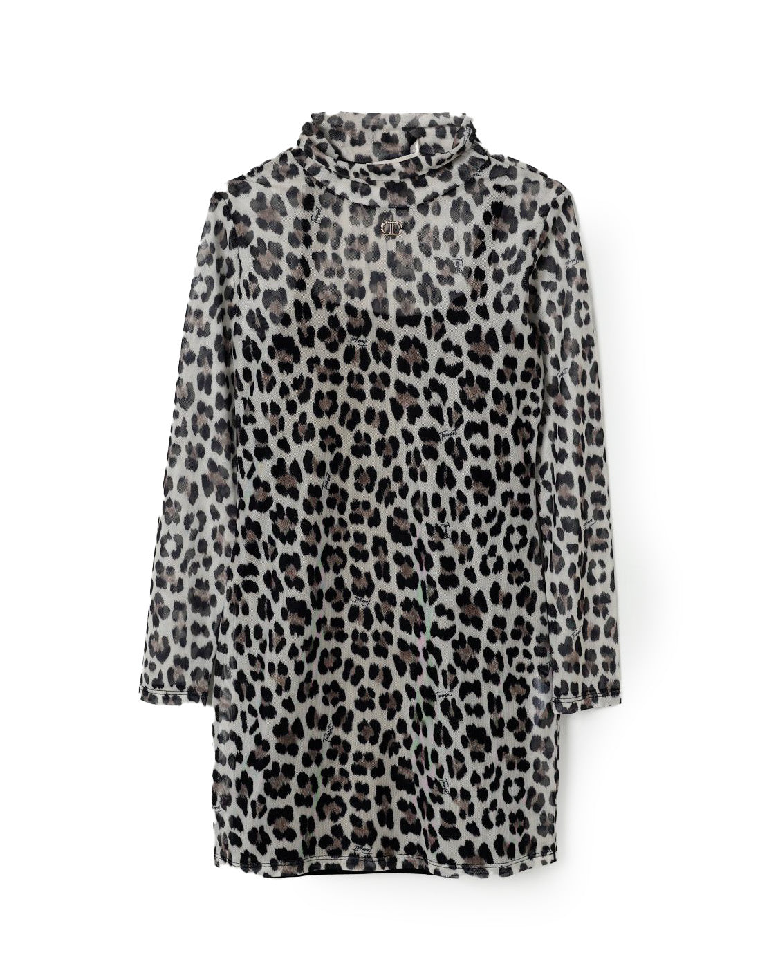 Twinset Kids Abito in Tulle Animalier per Bambine
