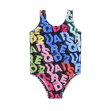 Dsquared2 Kids Costume Intero con Logo All-Over Multicolor per Neonate