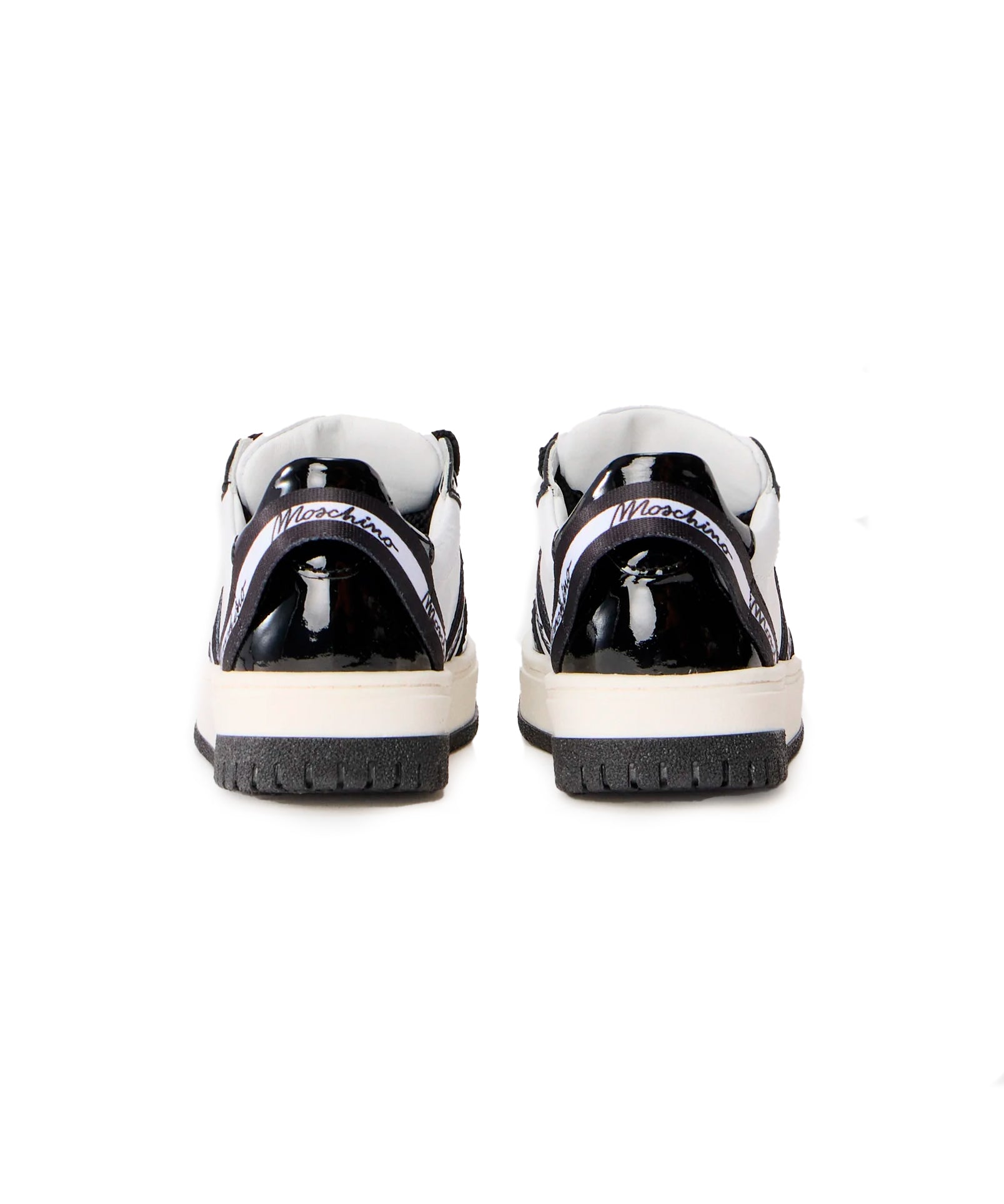 Moschino Kids Sneakers Nere Lucide per Bambini