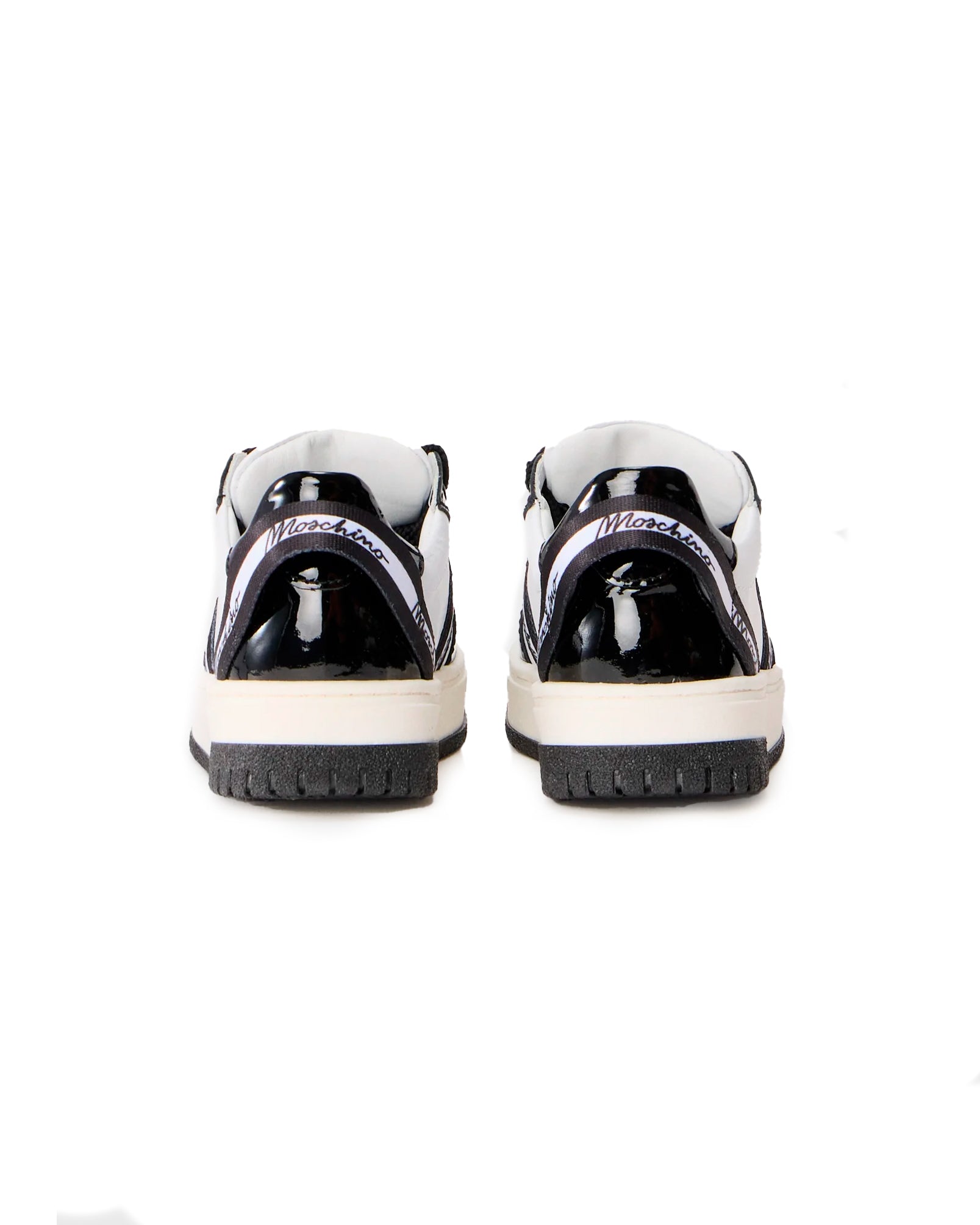 Moschino Kids Sneakers Nere Lucide per Bambini