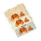 Palm Angels Kids Body Tri-Pack Bear Sabbia/Panna/Grigio Unisex