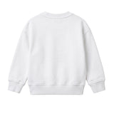 Iceberg Kids Felpa Bianco con Logo Quadrato Rosso per Neonati