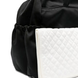 Elisabetta Franchi La Mia Bambina Borsa Mamma Nera con Logo