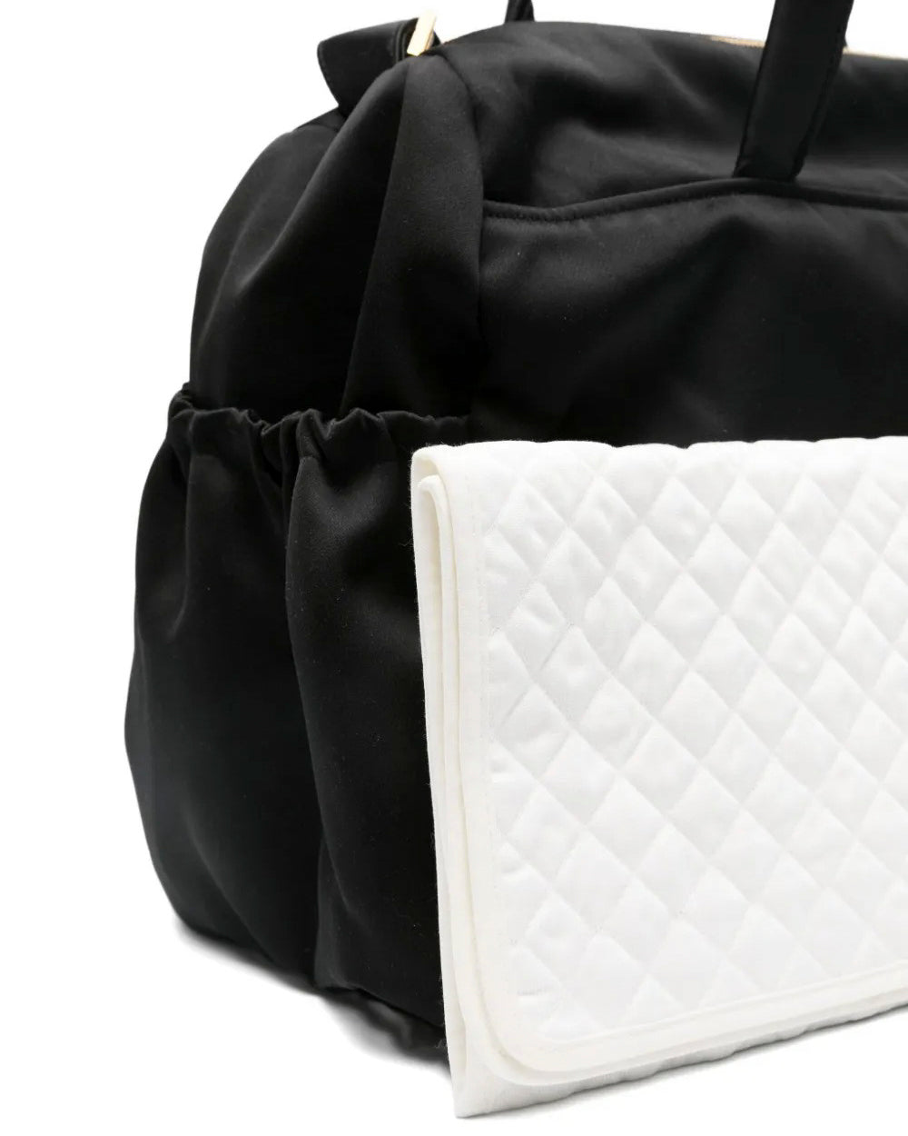 Elisabetta Franchi La Mia Bambina Borsa Mamma Nera con Logo