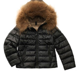 Blauer Kids Giubbino Nero con Pelliccia Arcadia per Bambine