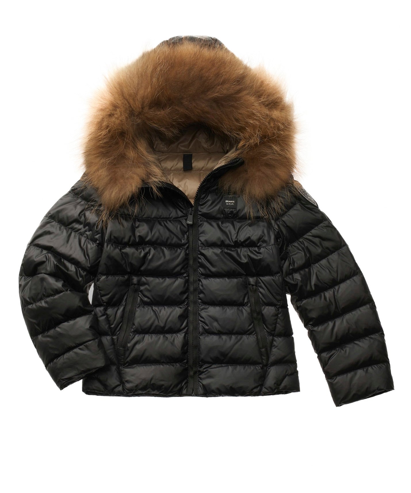 Blauer Kids Giubbino Nero con Pelliccia Arcadia per Bambine