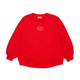 Diesel Kids Felpa Rosso con Logo Unisex