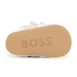 Boss Kids Scarpe Bianco con Chiusure a Strappo per Neonati