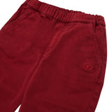 Diesel Kids Pantalone Bordeaux con Logo per Neonate