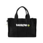 Barrow Kids Borsa Tote Nera con Logo per Bambine (fronte)