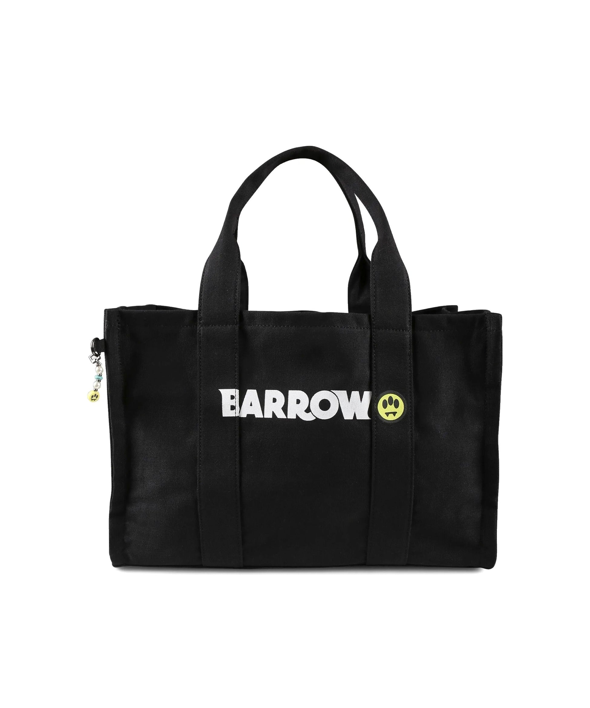 Barrow Kids Borsa Tote Nera con Logo per Bambine (fronte)