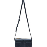 Elisabetta Franchi La Mia Bambina Borsa Blu Notte con Logo per Bambine