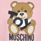 Moschino Kids Felpa Girocollo Rosa con Stampa Toy per Bambine (dettaglio)