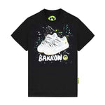 Barrow Kids T-shirt Nera con Stampa Shoes per Bambini (fronte)