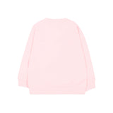 Moschino Kids Felpa Rosa a Maniche Lunghe con Stampa Teddy Bear e Logo per Neonate