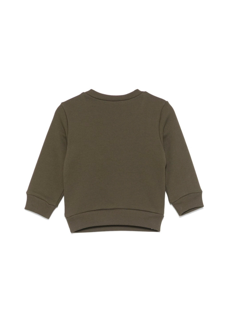 Dsquared2 Kids Felpa Girocollo Verde con Stampa D2 per Neonati (retro)