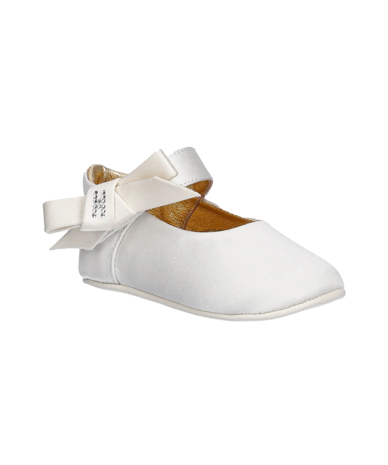 Elisabetta Franchi La Mia Bambina Ballerina Avorio con Fiocco per Neonate