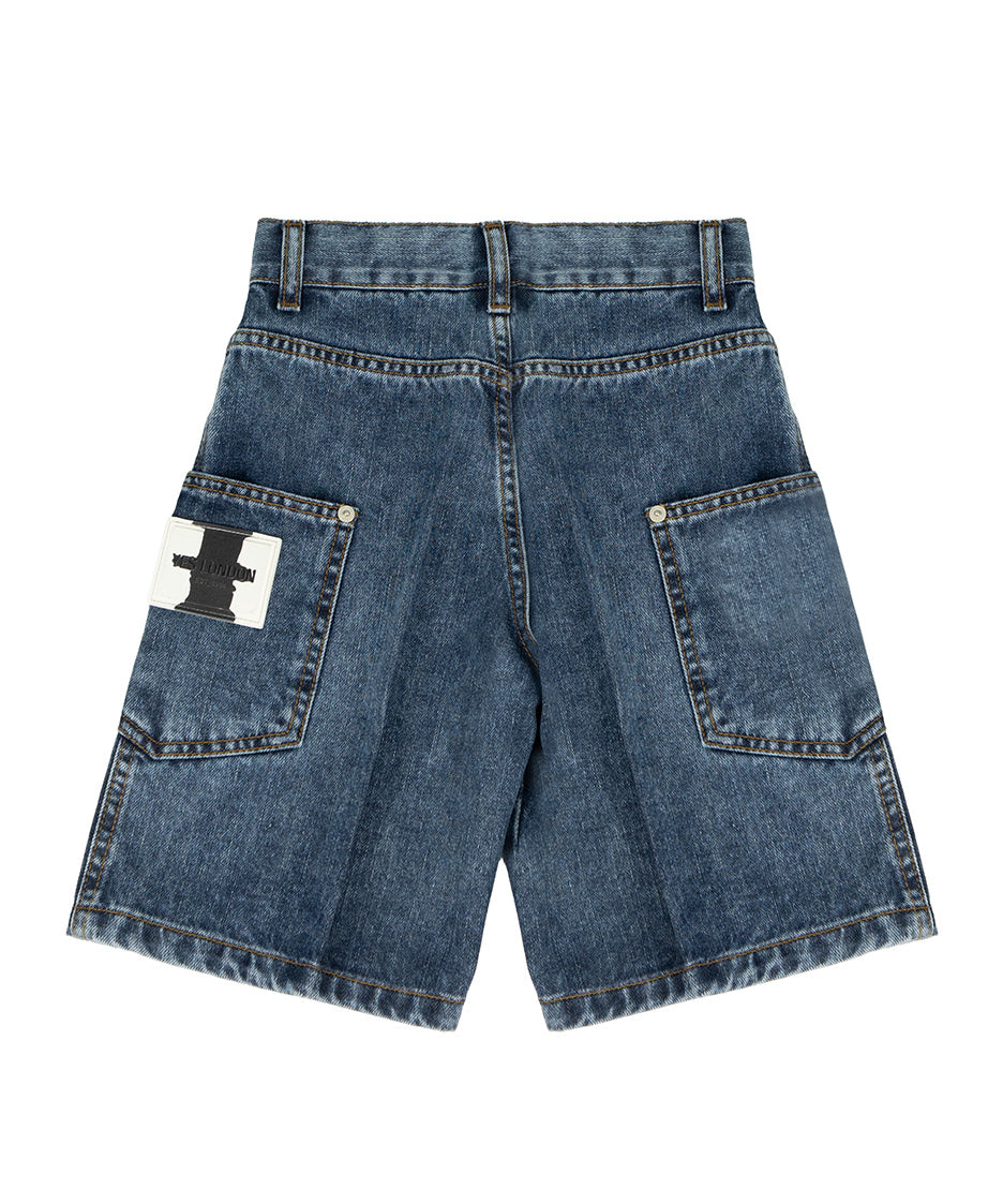 Yes London Kids Bermuda in Denim per Bambini