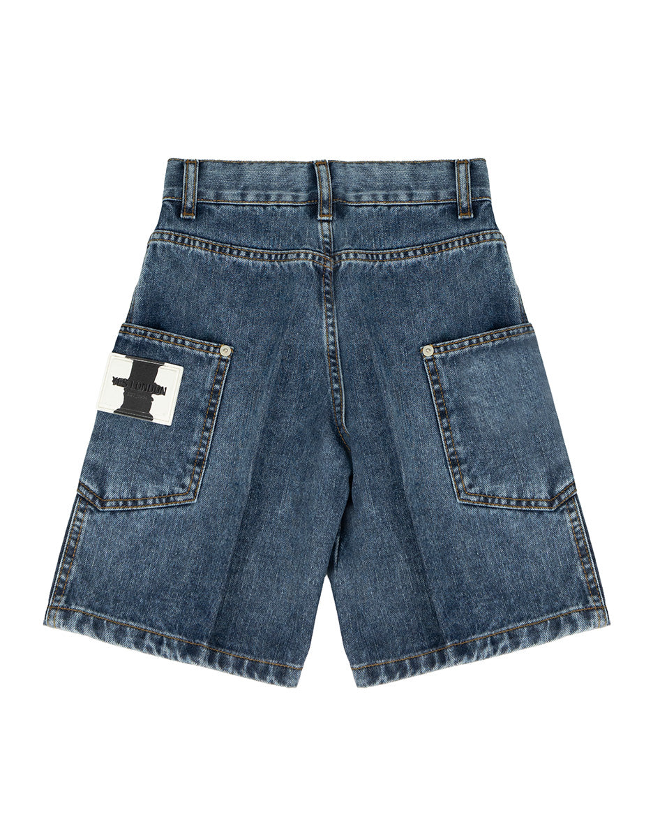 Yes London Kids Bermuda in Denim per Bambini