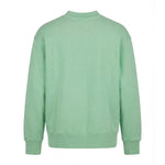 Palm Angels Kids Felpa Girocollo Verde con Stampa Logo per Bambini