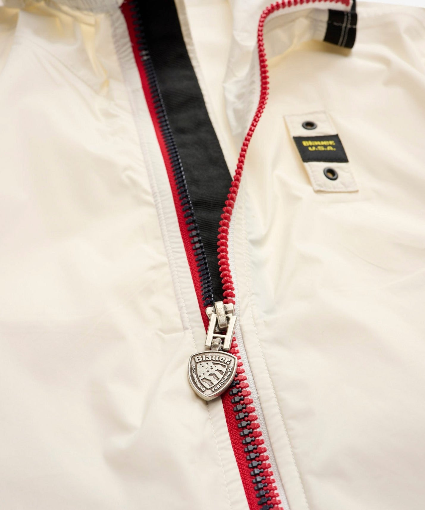 Blauer Kids Giubbino a Vento Nastrato Dodge Bianco per Bambini
